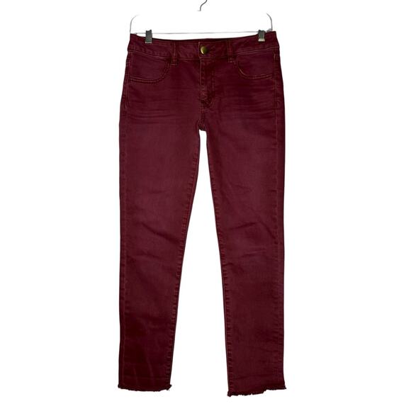 American Eagle Outfitters Super Super Stretch Jegging Crop Raw Hem Jeans 4 - Picture 1 of 6